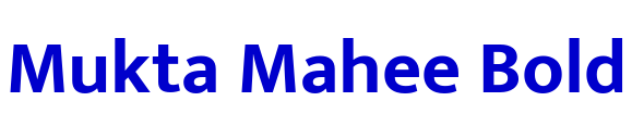 Mukta Mahee Bold шрифт
